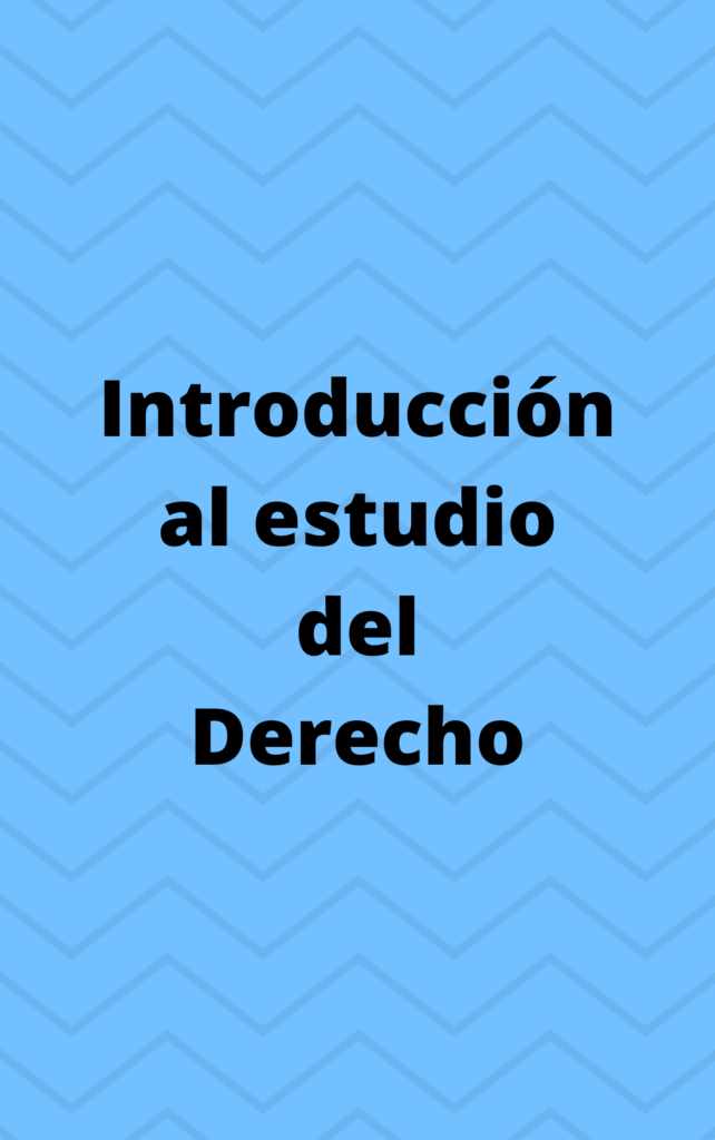 Introducción al estudio del derecho