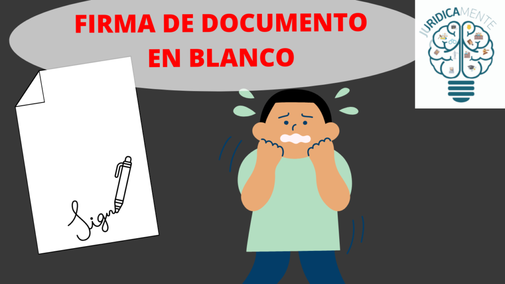 FIRMA DE DOCUMENTO EN BLANCO 