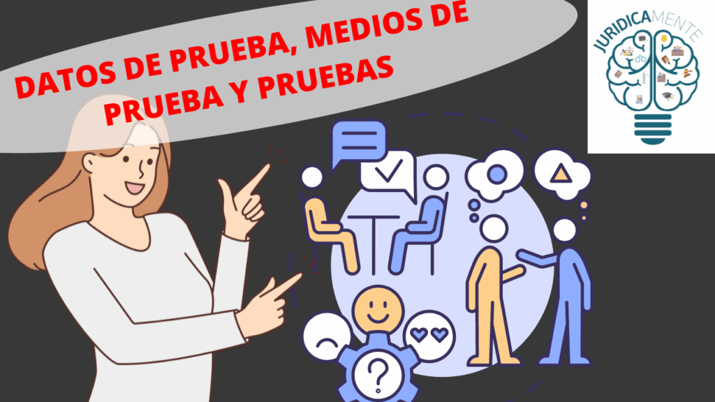 DATOS DE PRUEBA, MEDIOS DE PRUEBA Y PRUEBAS